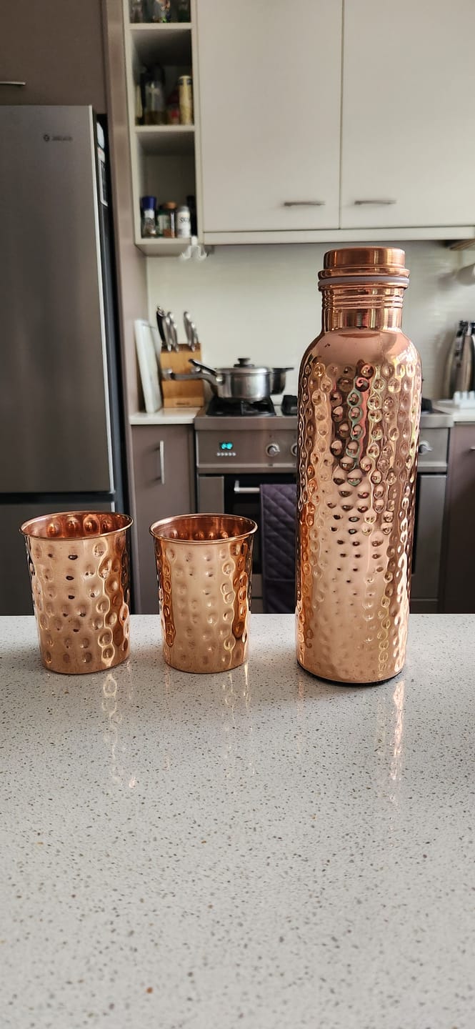 Customer photo review of Premium Pure Copper Cups / Tumblers