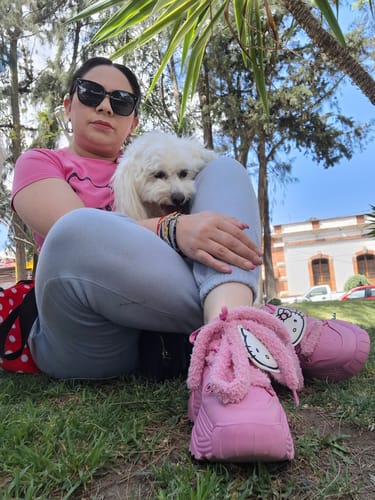 Customer photo review of HK Chunky Cotton Pink