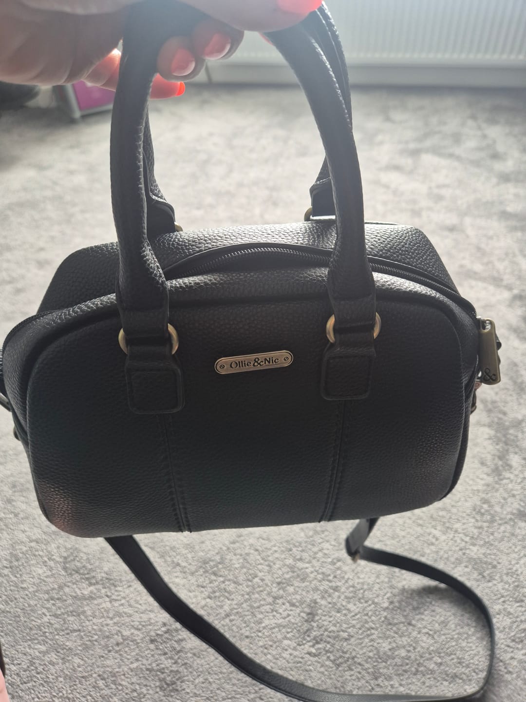 Customer photo review of Essie Mini Bowler Bag - Black