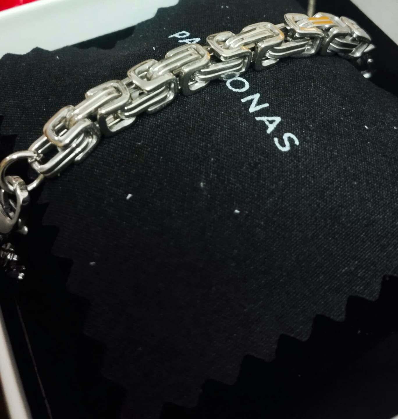 Customer photo review of Classic Byzantine Chain Bracelet