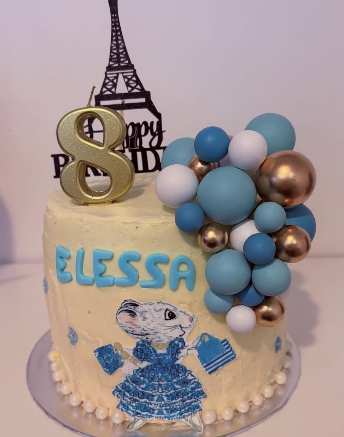 Customer photo review of A5 Rectangle Custom Edible Icing Image