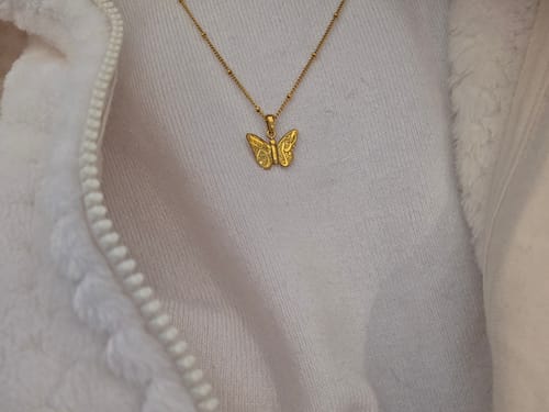 Customer photo review of Patience & Hope Necklace