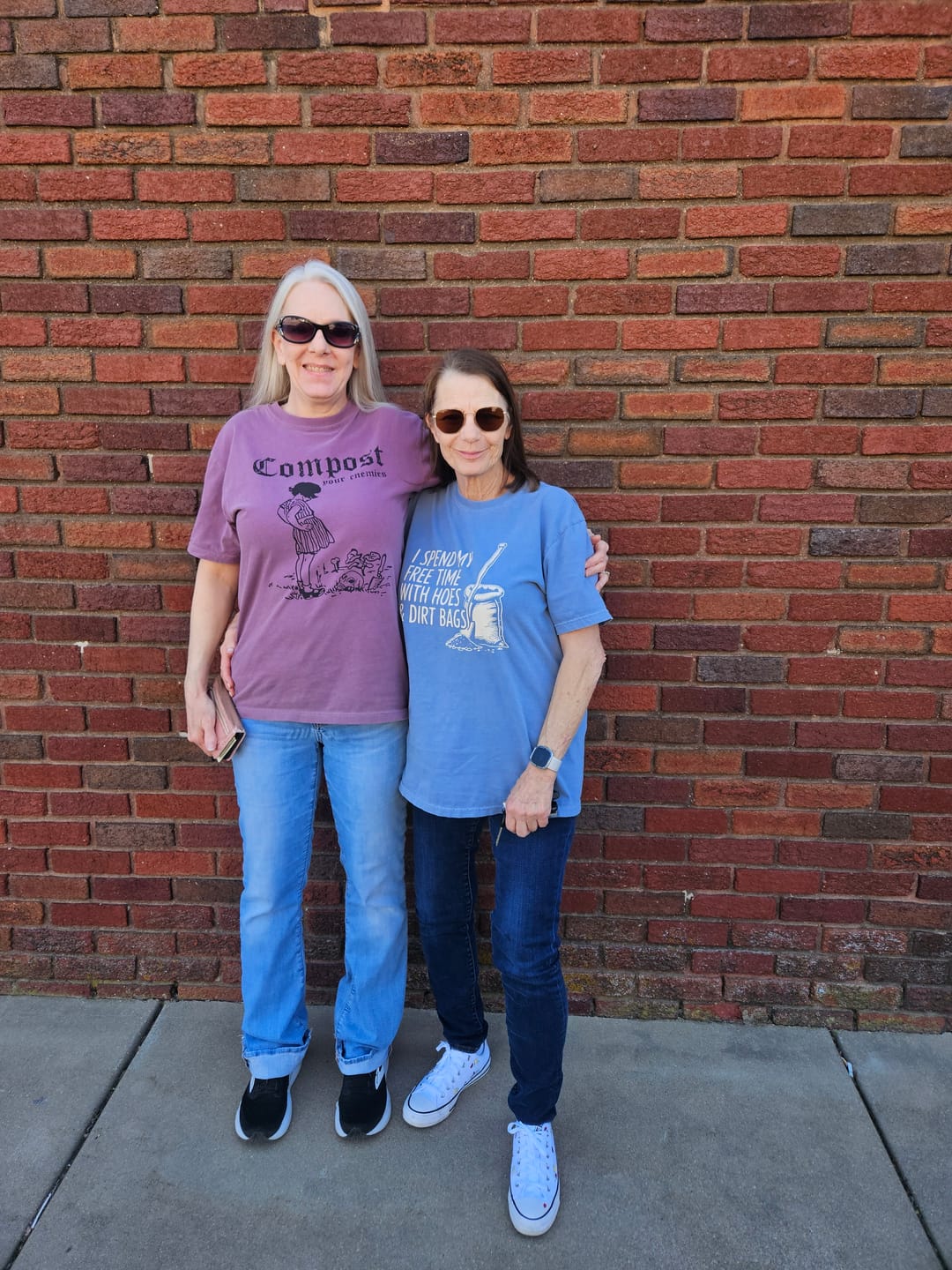 Customer photo review of Hoes & Dirt Bags T-shirt