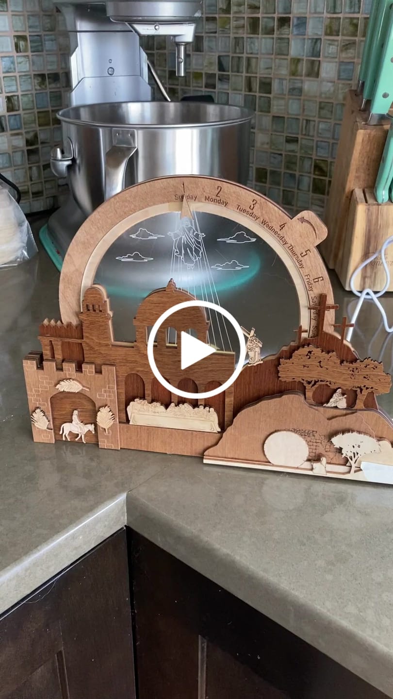 Customer video review of Easter Creche Countdown | Light-Up + Music Display
