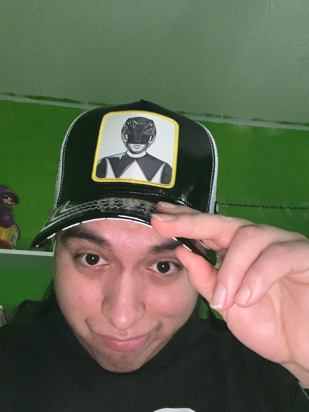 Customer photo review of OVERLORD X Power Rangers: Black Ranger Trucker Cap