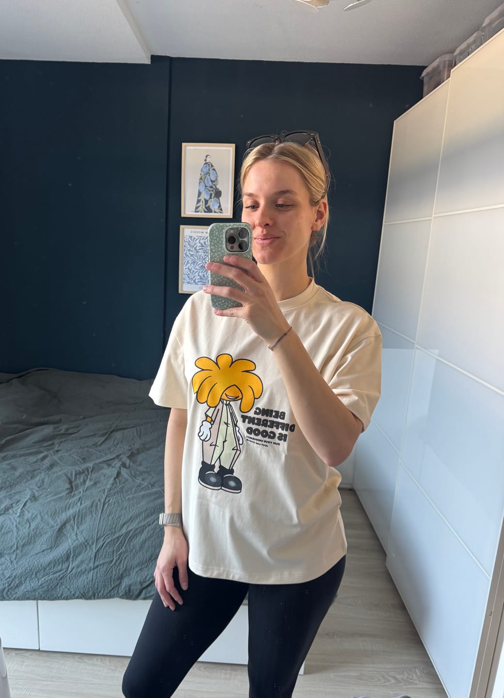 Customer photo review of Uniqueness T-shirt