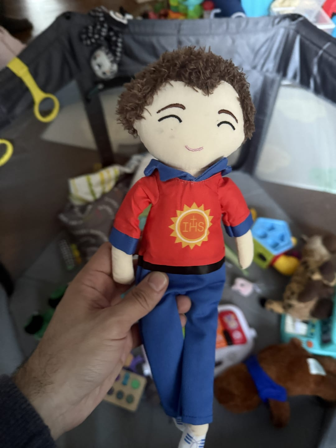 Customer photo review of St. Carlo Acutis Rag Doll