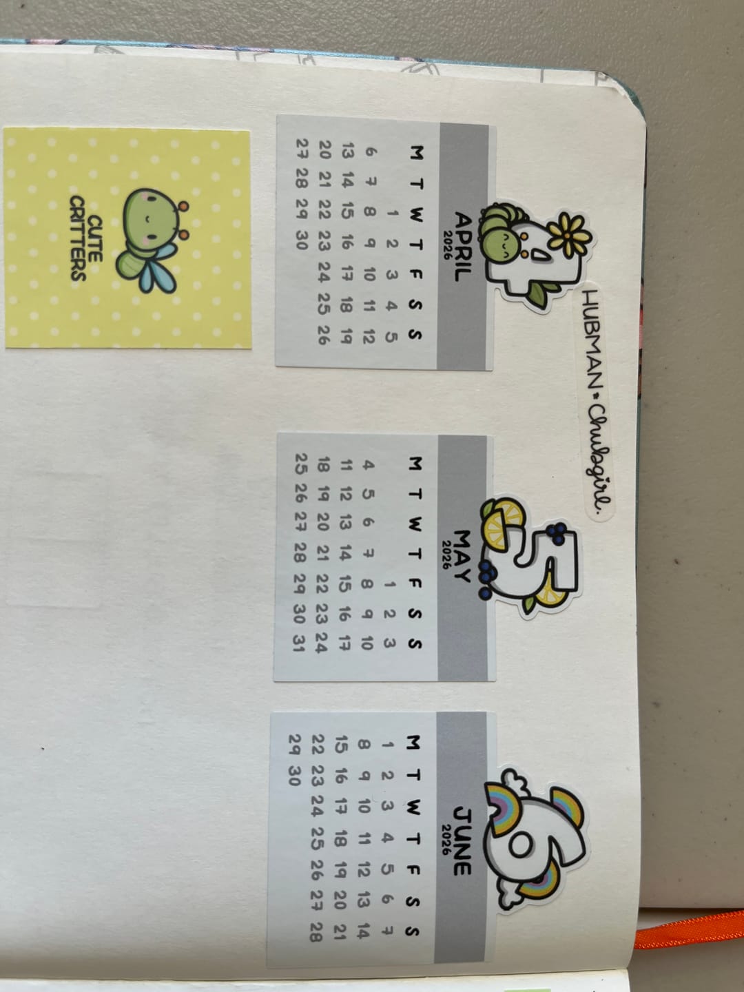 Customer photo review of 2026 Mini Themed Calendars
