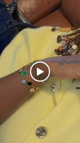 Customer video review of Celine Clover Bracelet