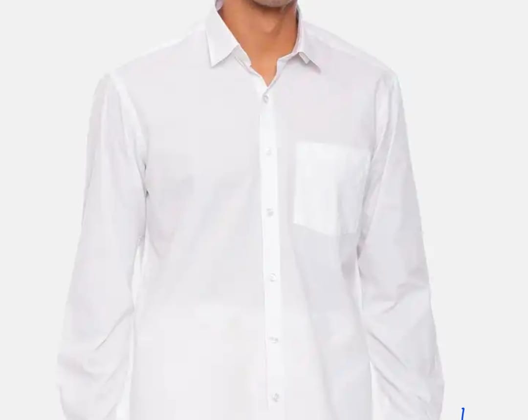 Customer photo review of User Cotton - 100% Cotton Formal White Shirts Pack Of 2 Combo For Men | Uathayam
