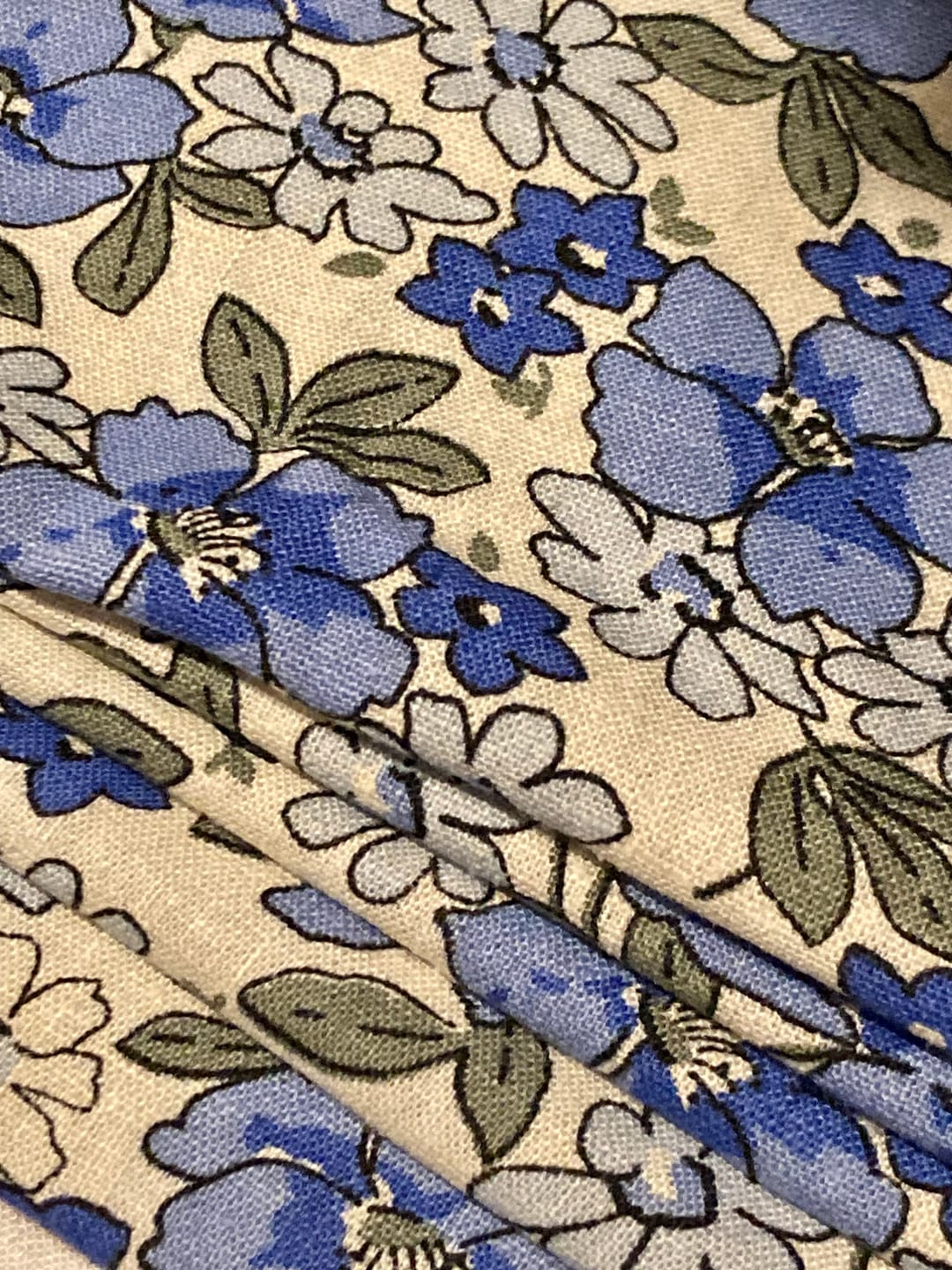 Customer photo review of Drawn Meadows Cotton Linen Fabric