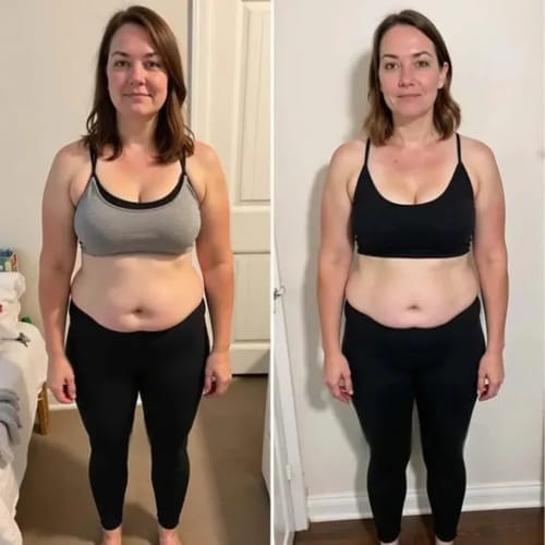 Customer photo review of Anti Cellulite Leggings - Den permanente løsningen på cellulitter
