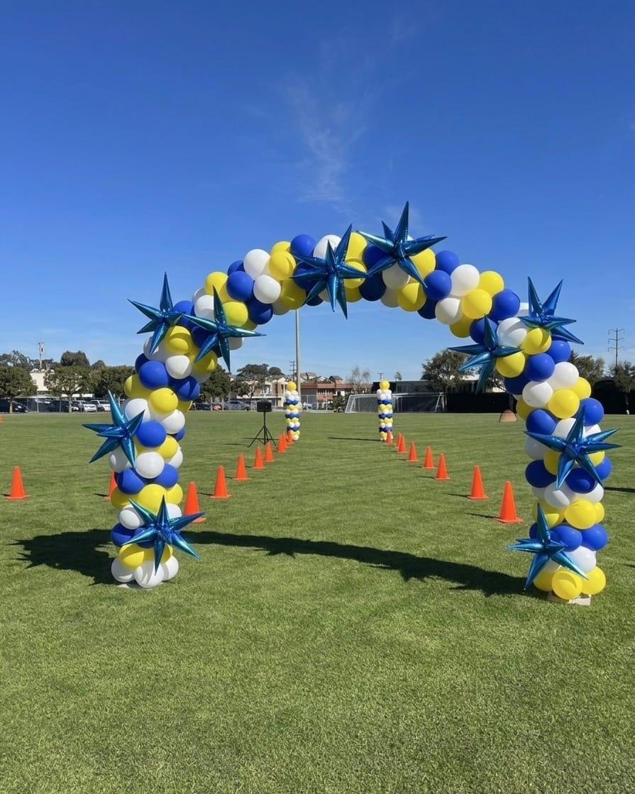 Customer photo review of 10x8ft Aluminum Alloy Tube Arch Balloon Flower Stand For Wedding Birthday Baby Shower