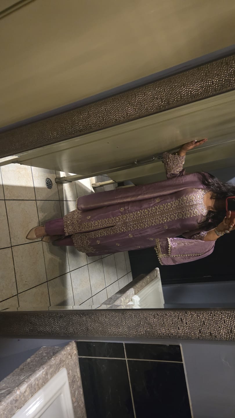 Customer photo review of Lilac Zohra Embroidered Kaftan Set