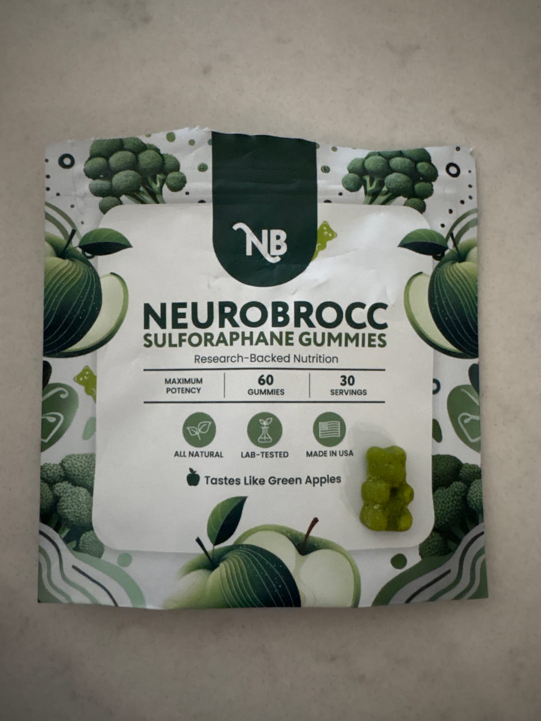 Customer photo review of NeuroBrocc Gummies for Kids