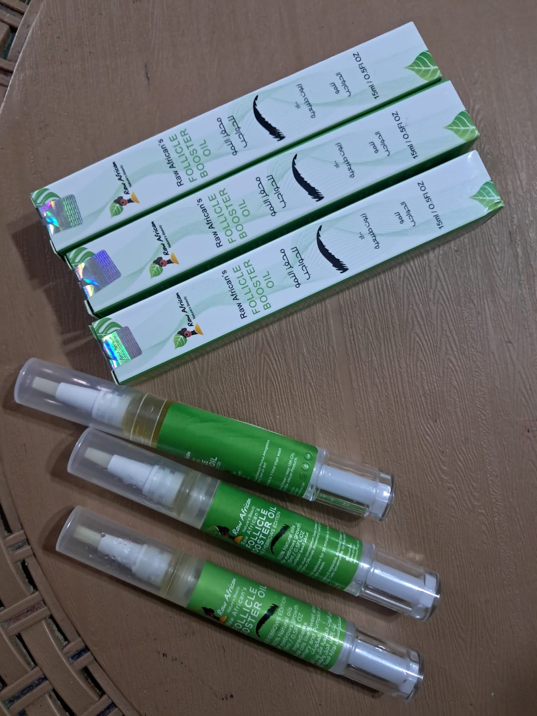 Customer photo review of Eyebrows Follicle Booster Oil