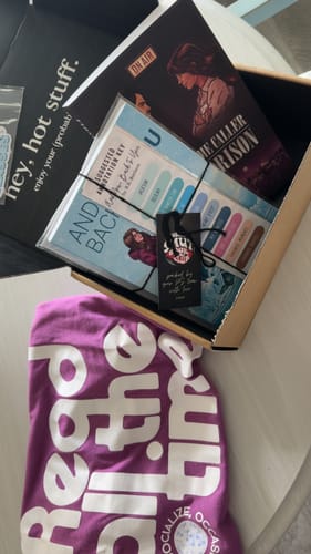 Customer photo review of smut slut book club subscription
