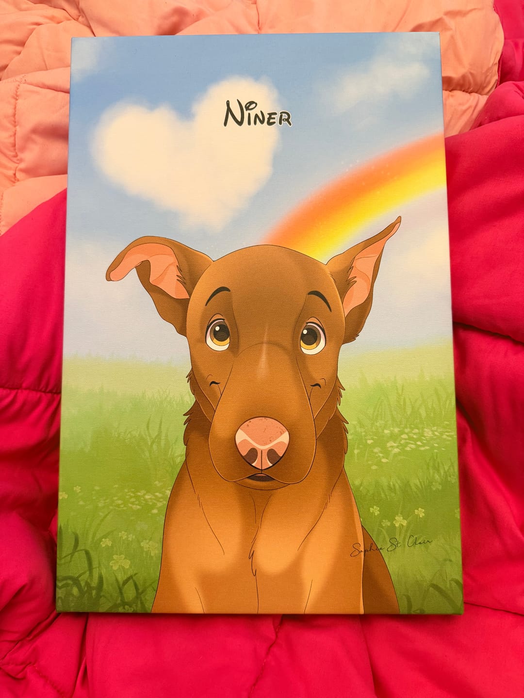 Customer photo review of Add a Digital Download of Your Art
