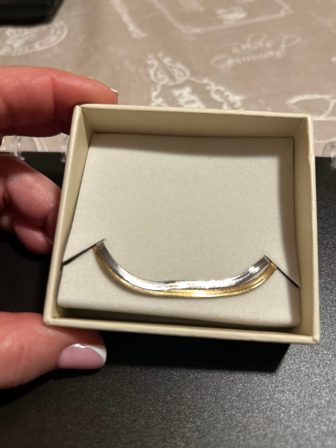 Customer photo review of Lily Gold/Silver Bracelet