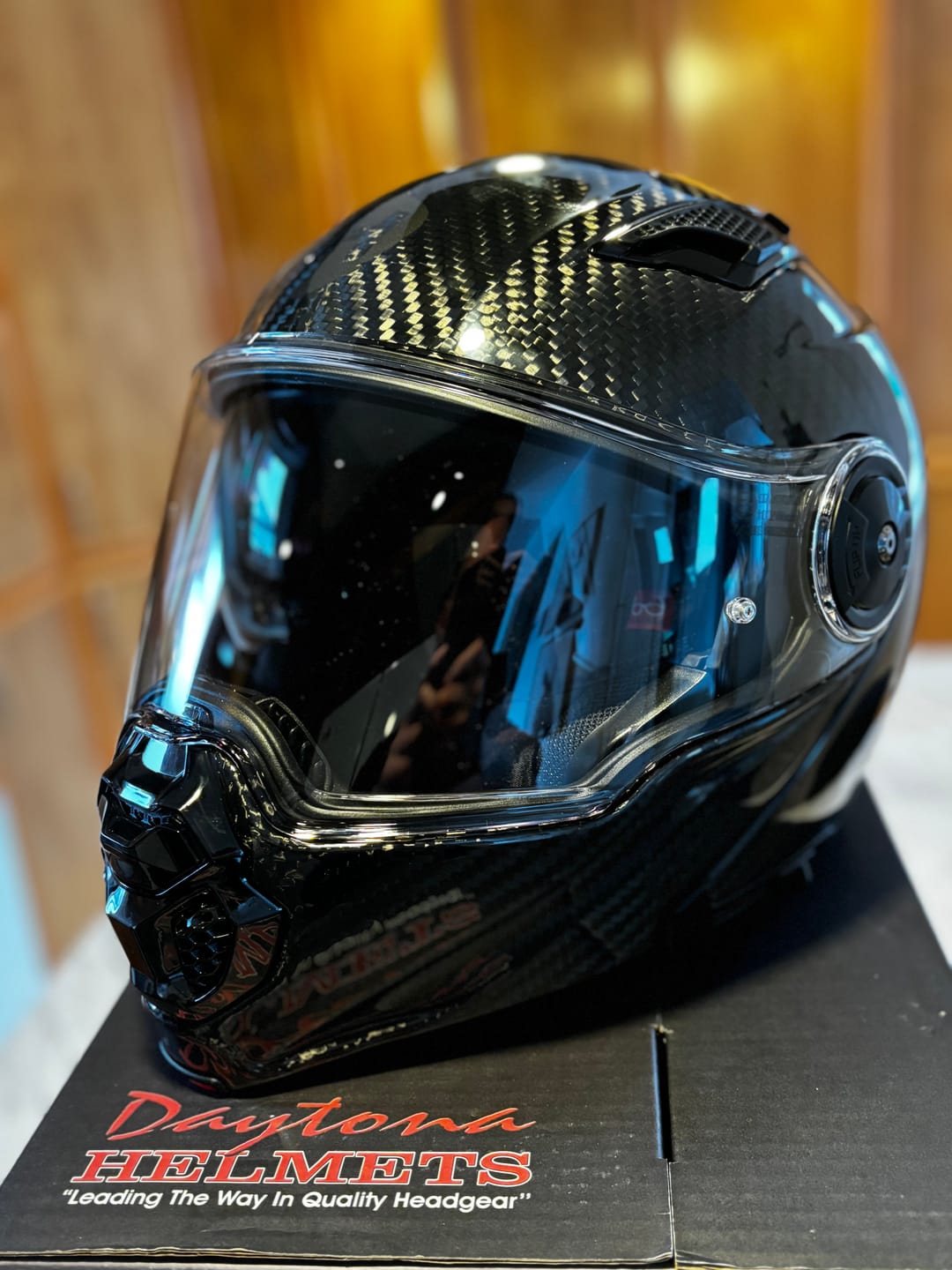 Customer photo review of D.O.T. & ECE Daytona C6 PRO- Grey Carbon Fiber