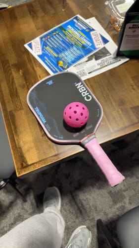 Customer photo review of Mini Hearts Edge Tape (3 pack) - Pickleball Paddle Edge Tape