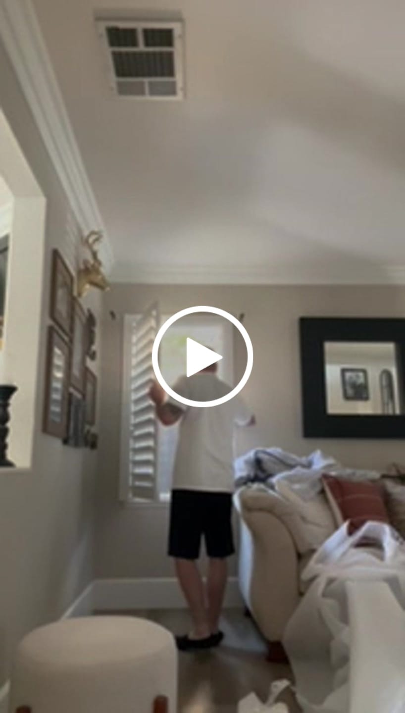 Customer video review of Economy Polyresin Plantation Shutter