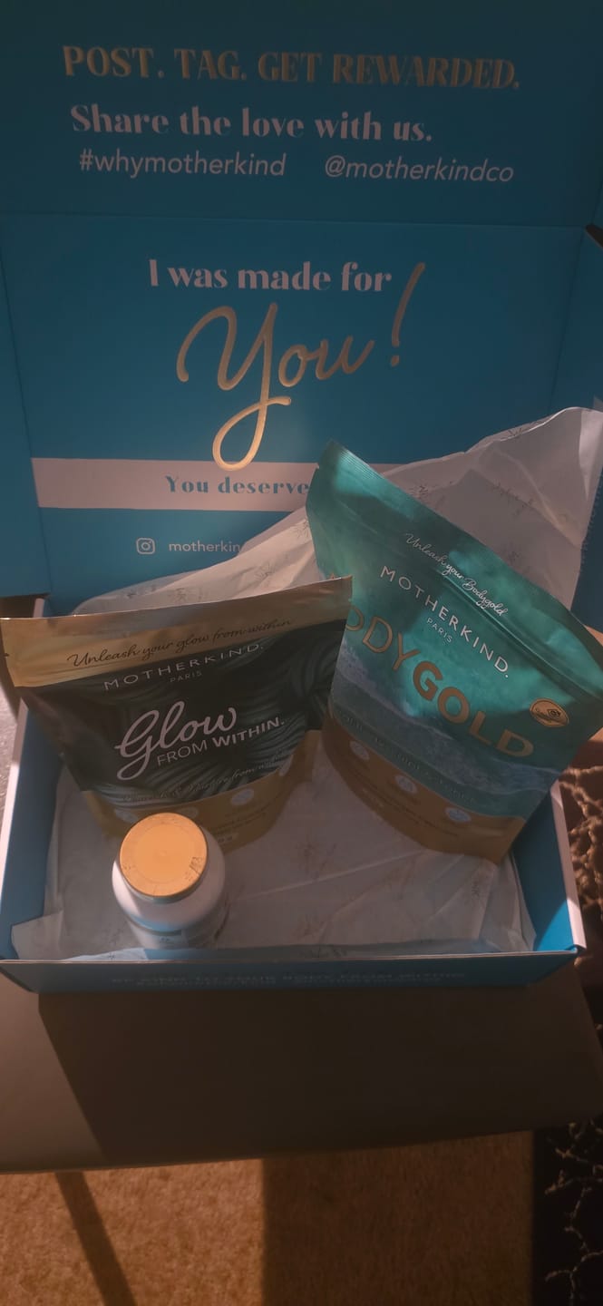 Customer photo review of Glow + Grow Hair Growth Collagen