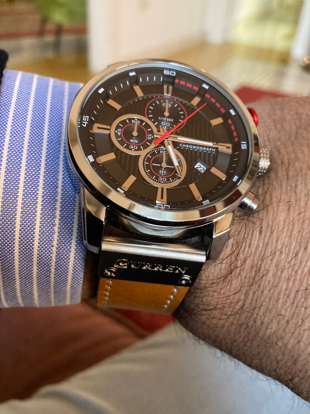 Customer photo review of Curren Istanbul® orologio uomo pelle