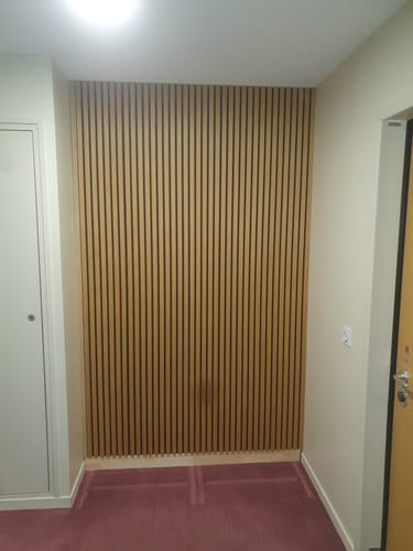 Customer photo review of Panneau acoustique en bois | Chêne Rustique | De première qualité