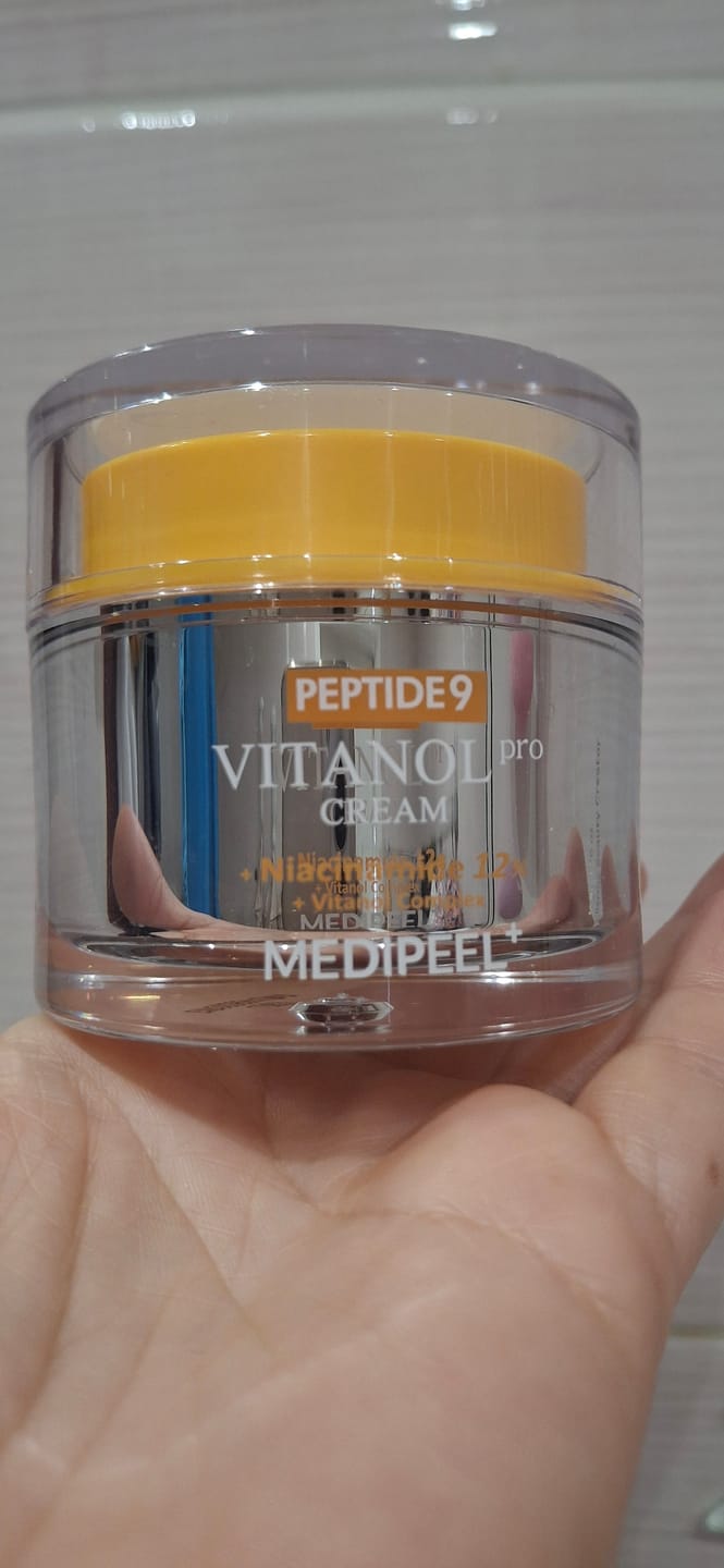 Customer photo review of Liftinga krēms ar peptīdiem un 12% niacinamīdu MEDI-PEEL Peptide 9 Vitanol PRO Cream