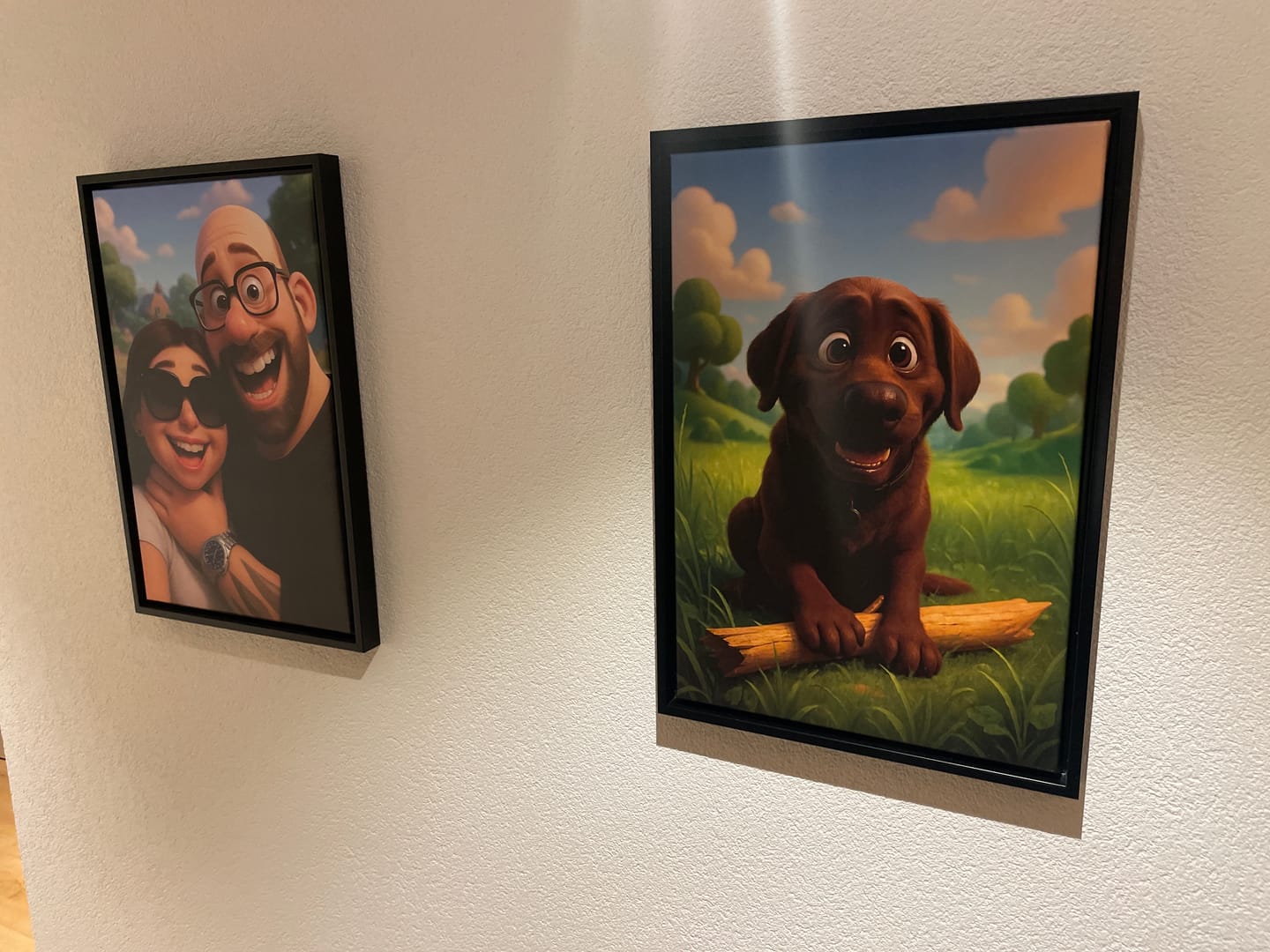 Customer photo review of Personalisierte Leinwand - Animiertes Portrait