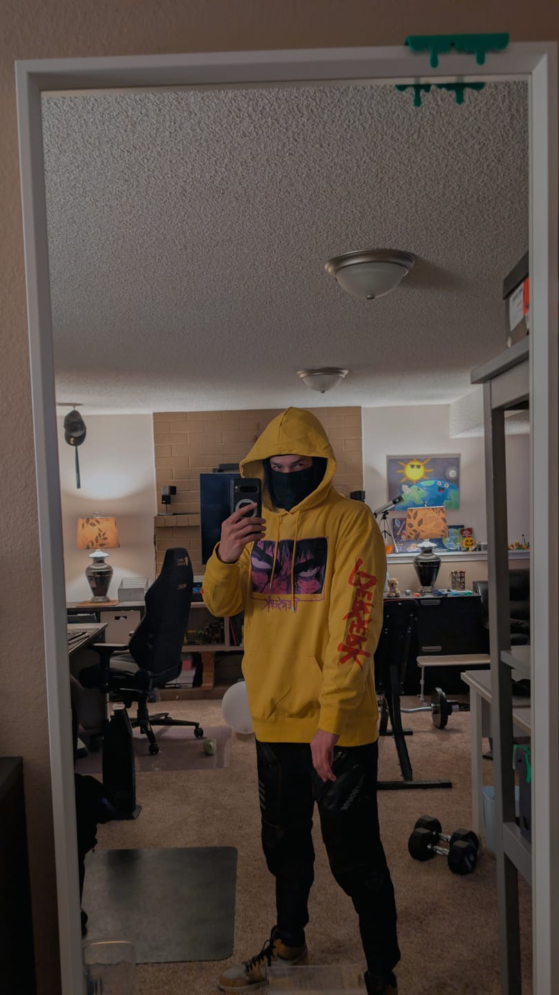 Customer photo review of DEATH STARE HOODIE