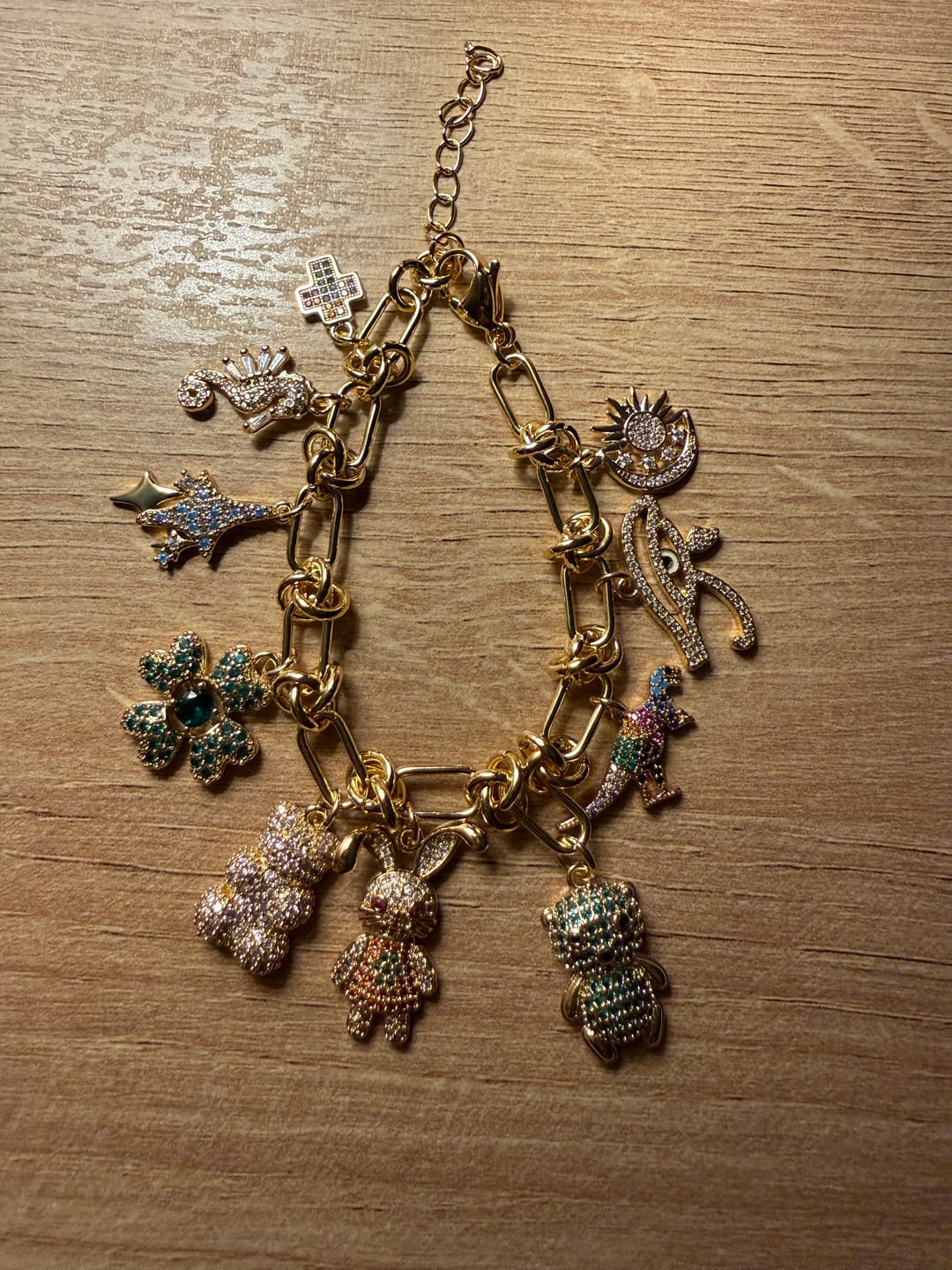 Customer photo review of 7 CHARM Bracelet Bundle-Pick Your Charms TT LIVE (Bracelet or Clips)