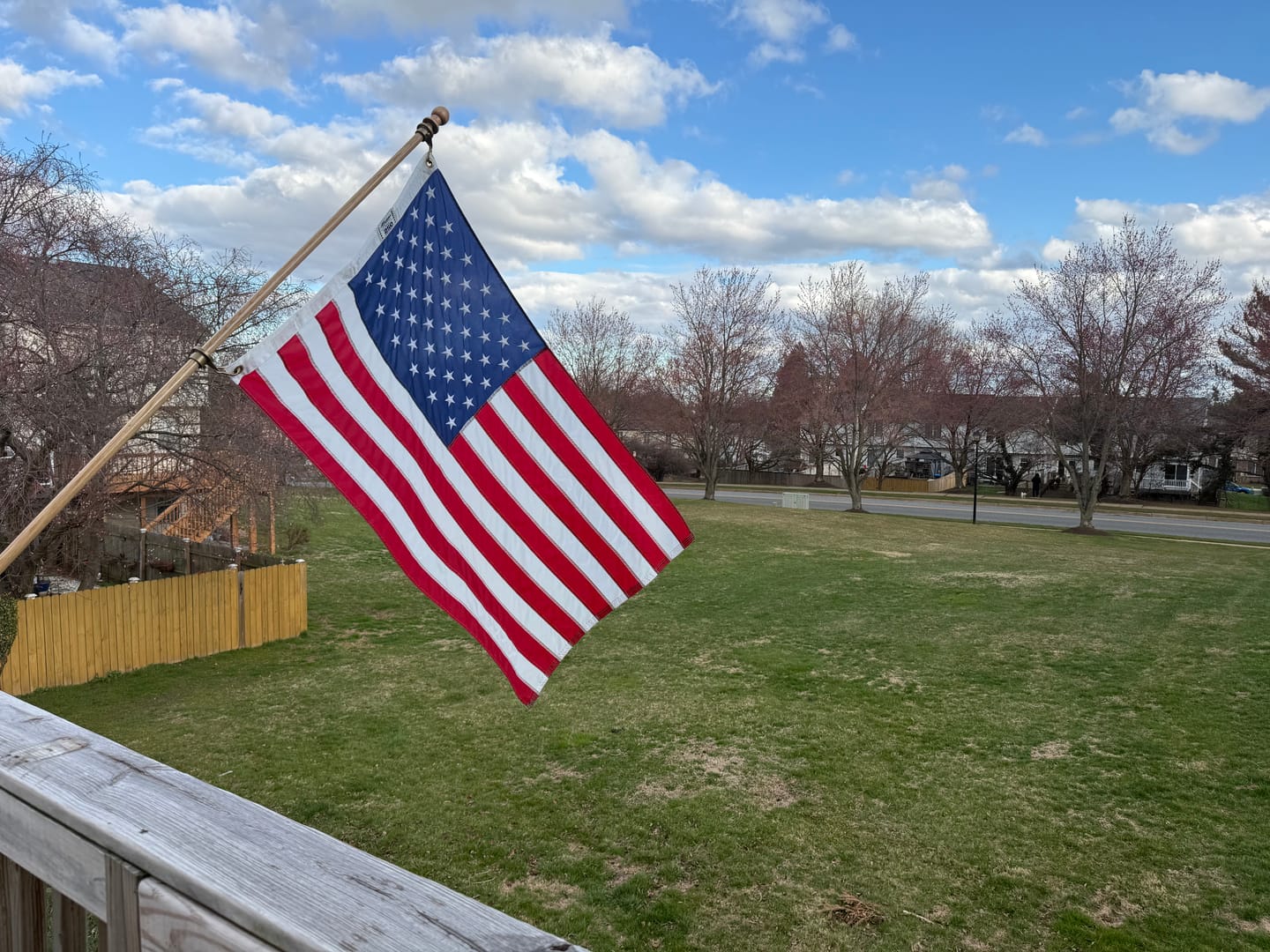 Customer photo review of Classroom Initiative 3' x 5 ' American Flag