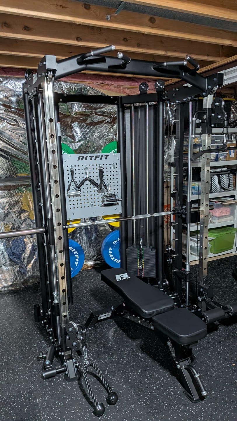 Customer photo review of RitFit Lat Pulldown Attachments Cable Machine Attachments Bundles