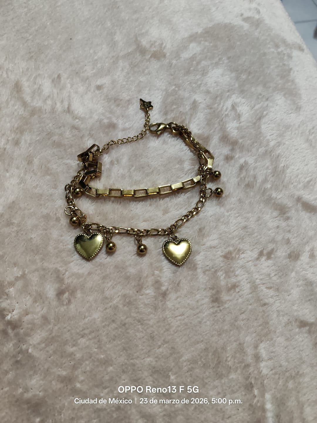 Customer photo review of Pulsera de Corazón
