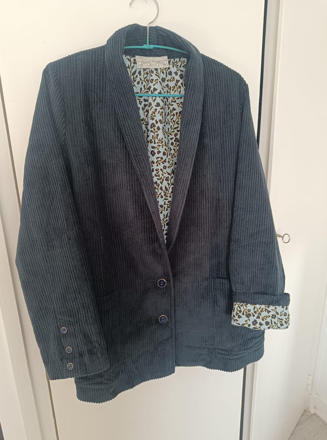 Customer photo review of Veste Faustine - velours côtelé colvert