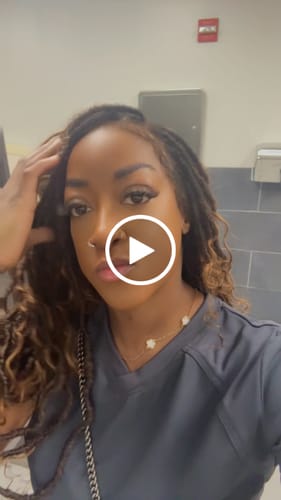 Customer video review of Salon-level Knotless Boho Locs Swiss HD Full Lace Human Hair Boho Curls Locs Wig