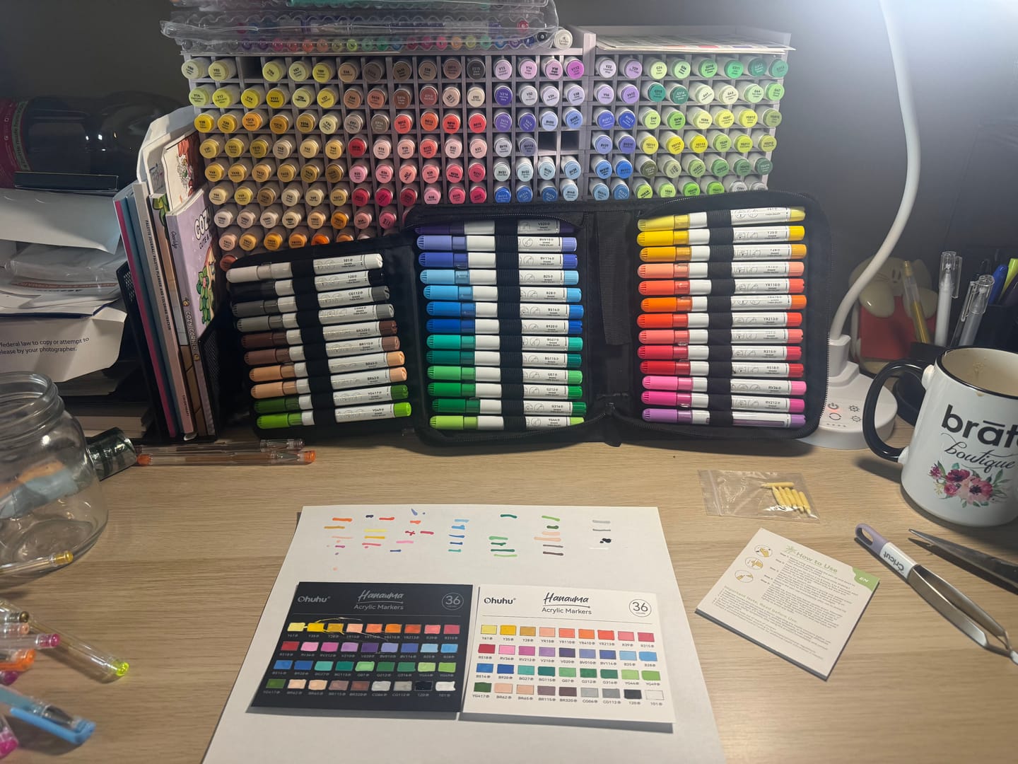 Customer photo review of Ohuhu Acrylic Paint Markers Refillable 36 Colors – Hanauma
