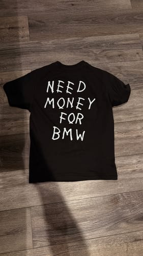 Customer photo review of NEED MONEY TEE
