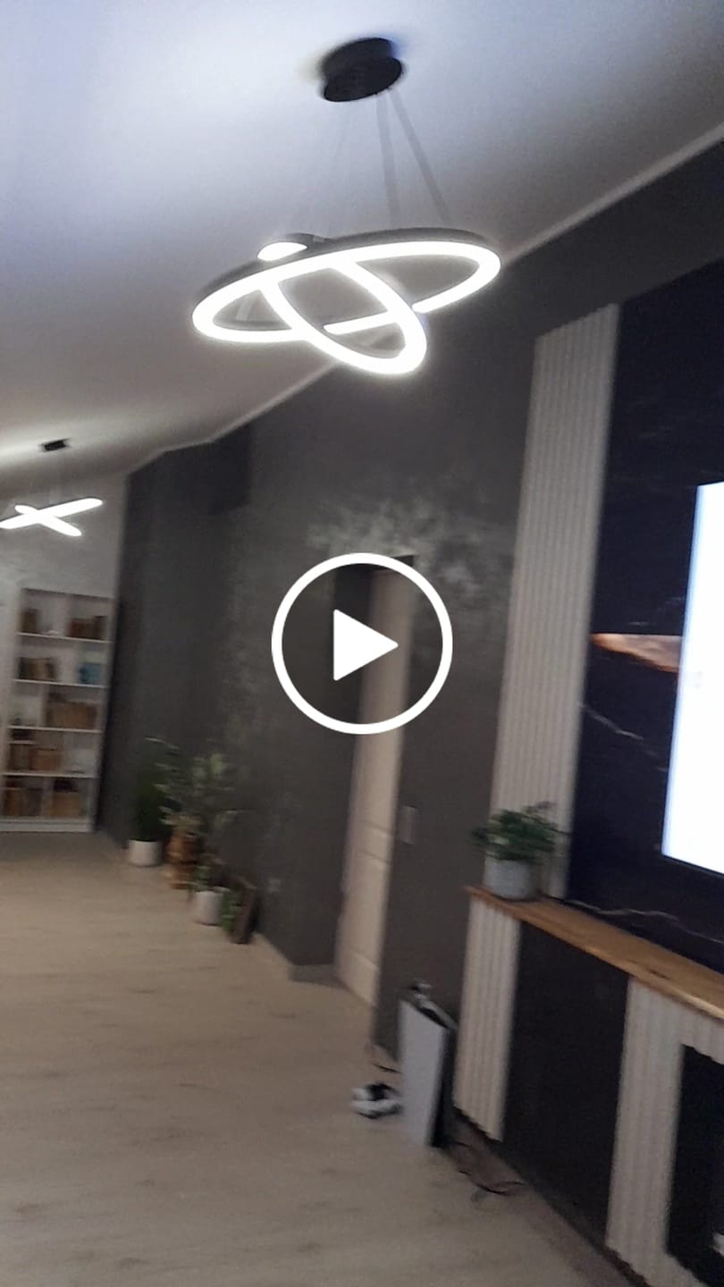 Customer video review of Lustra LED WONDERLAND Black 2 Segmente Echivalent 400W
