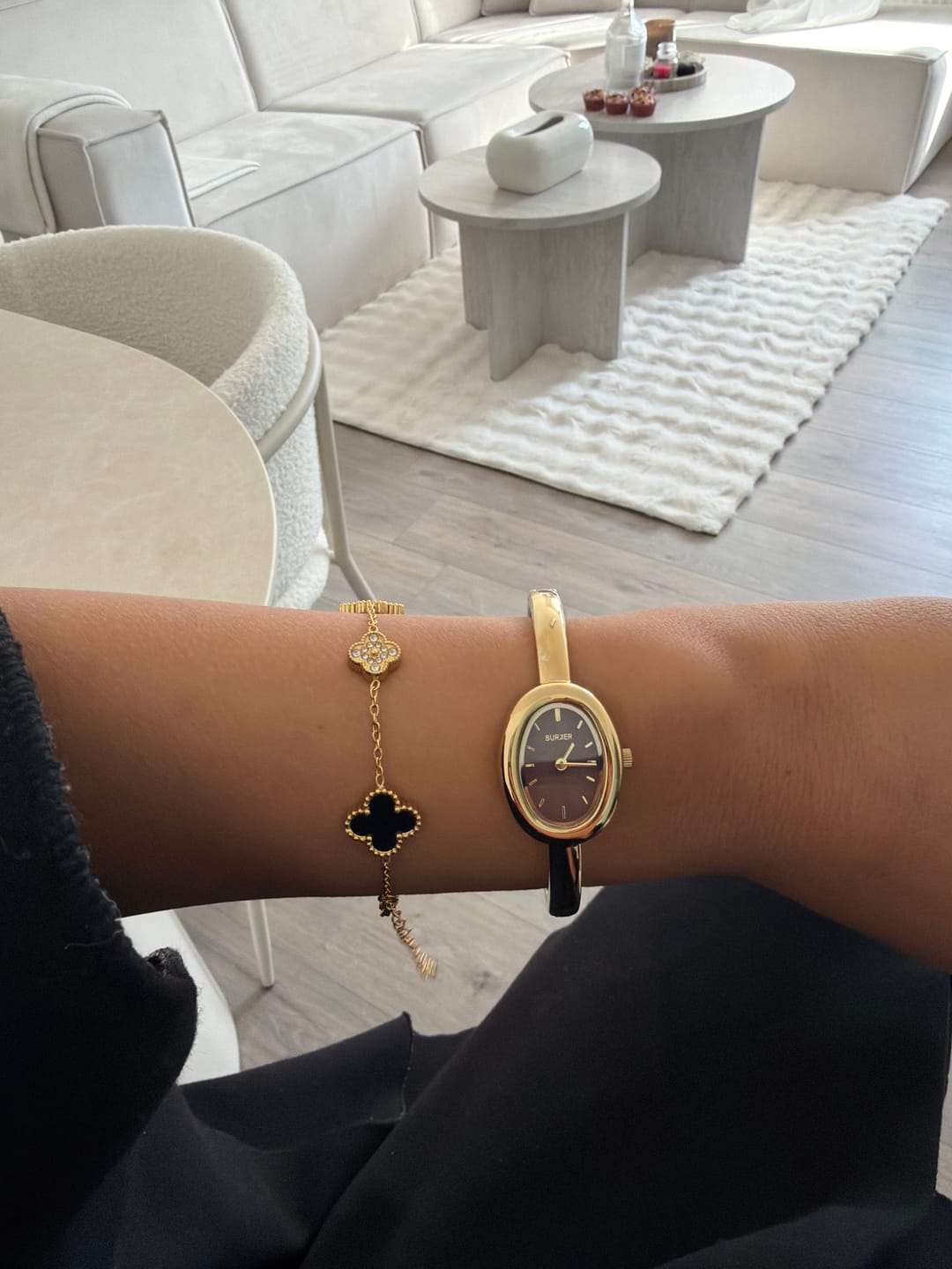 Customer photo review of Diana Gold Burgundy
