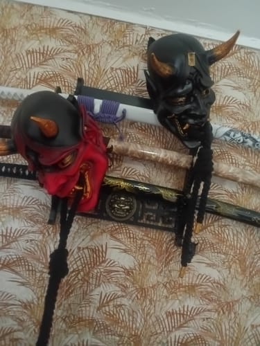 Customer photo review of Red Hannya Mask