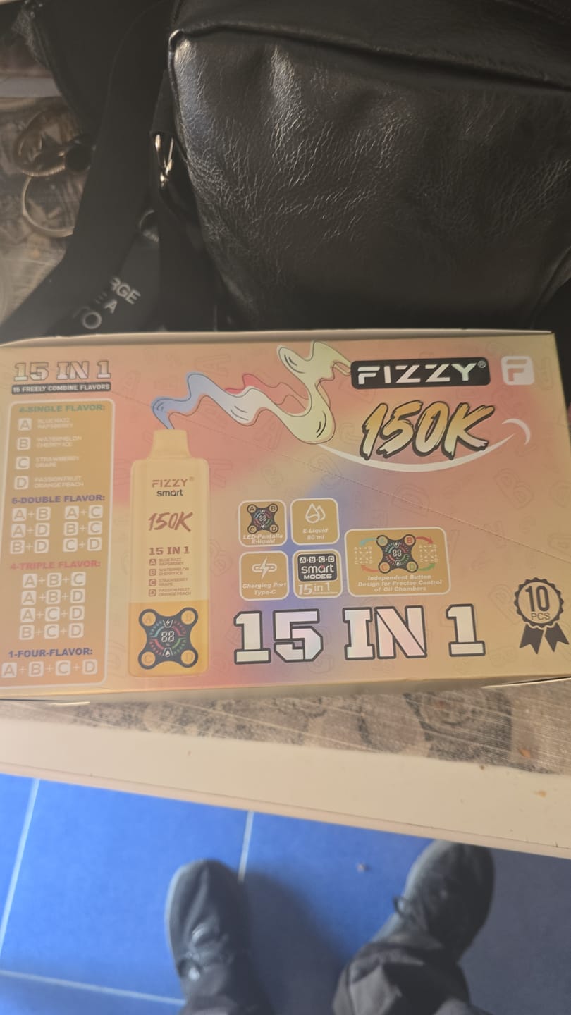Customer photo review of FIZZY SMART 150K | 15 sabores en 1