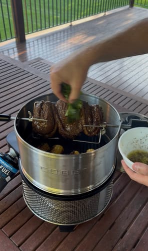 Customer photo review of Rotisserie & Dome Extension