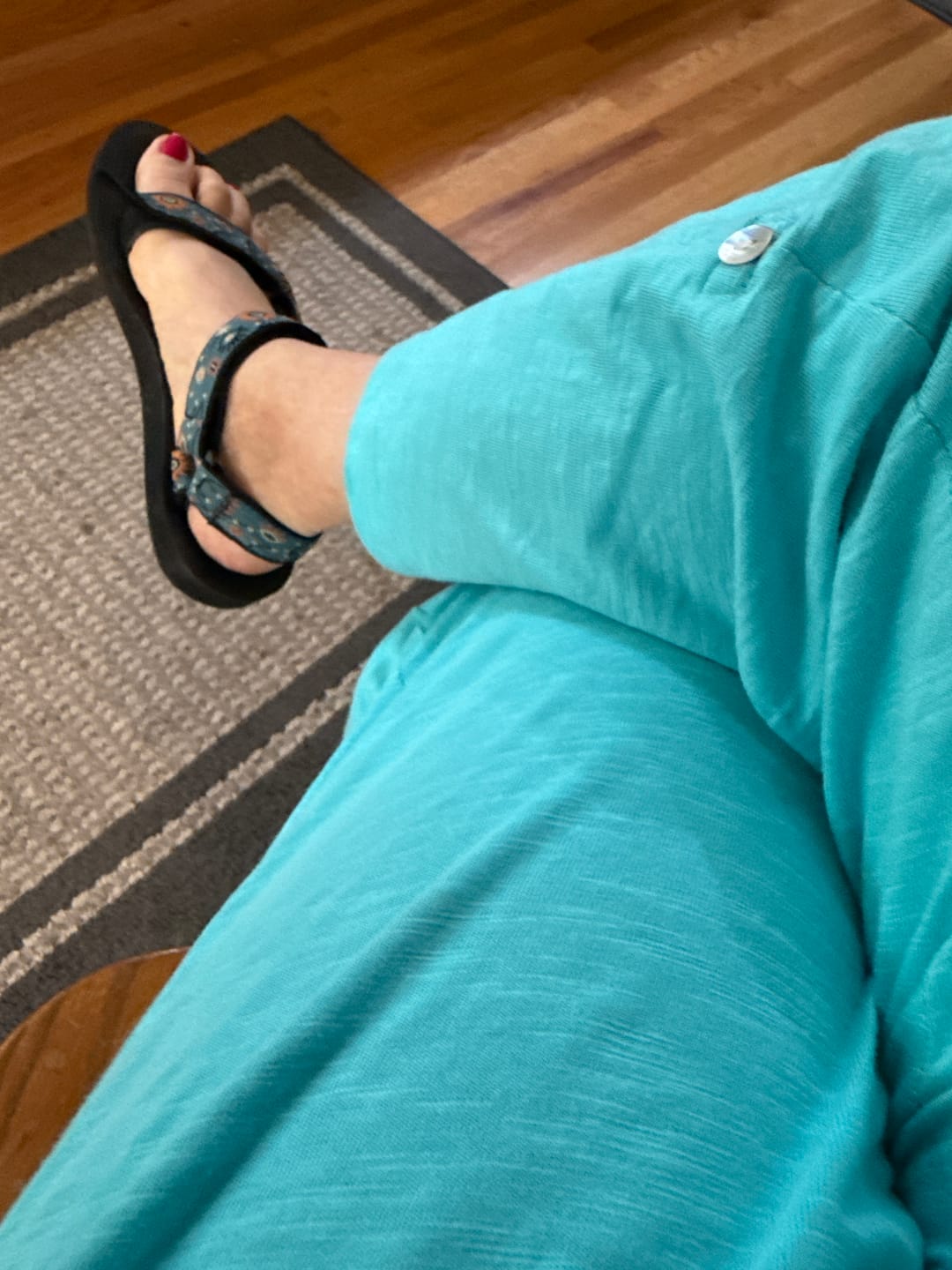 Customer photo review of Classic Beach Cotton Pants