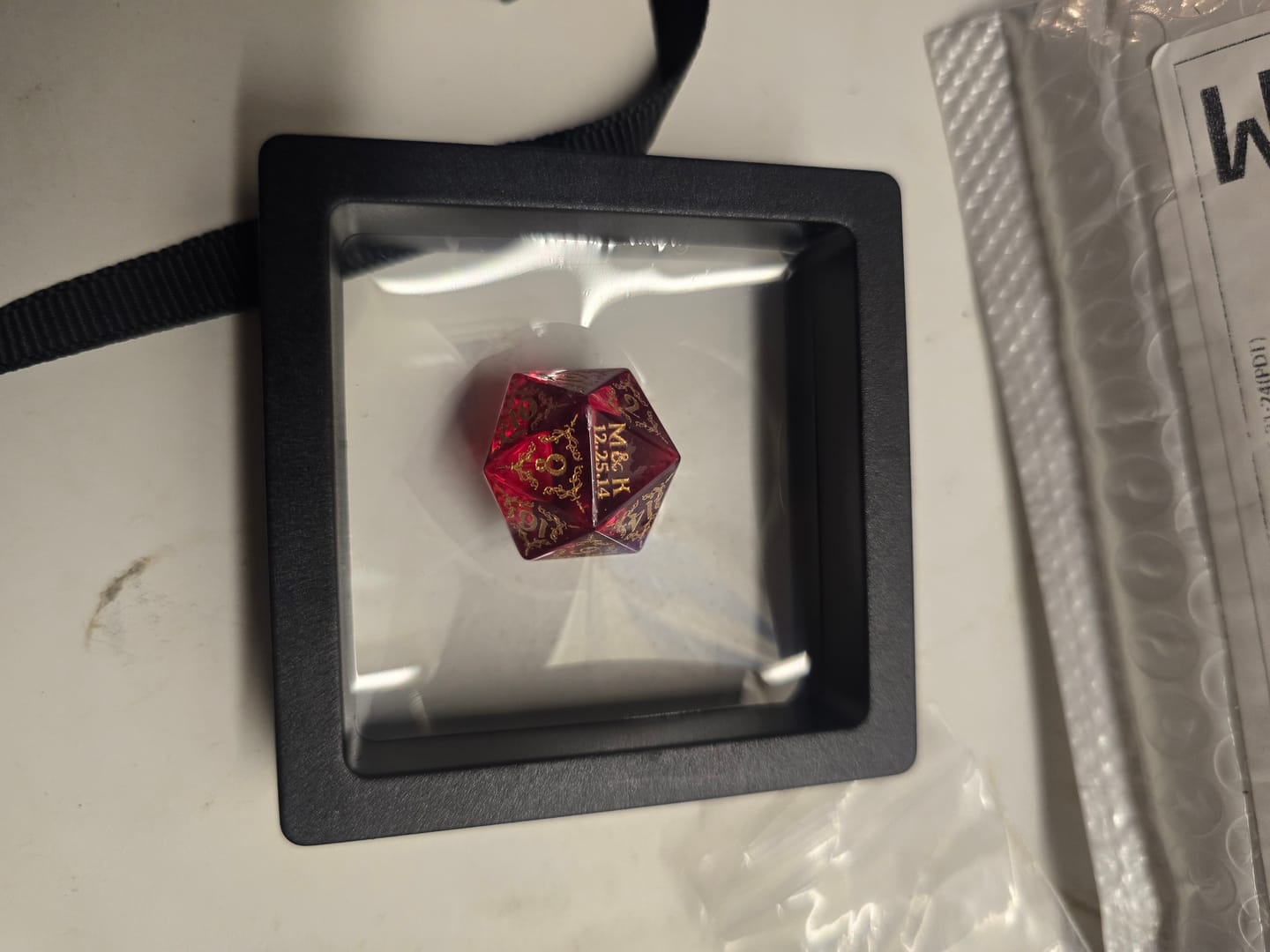 Customer photo review of Dice Necklace