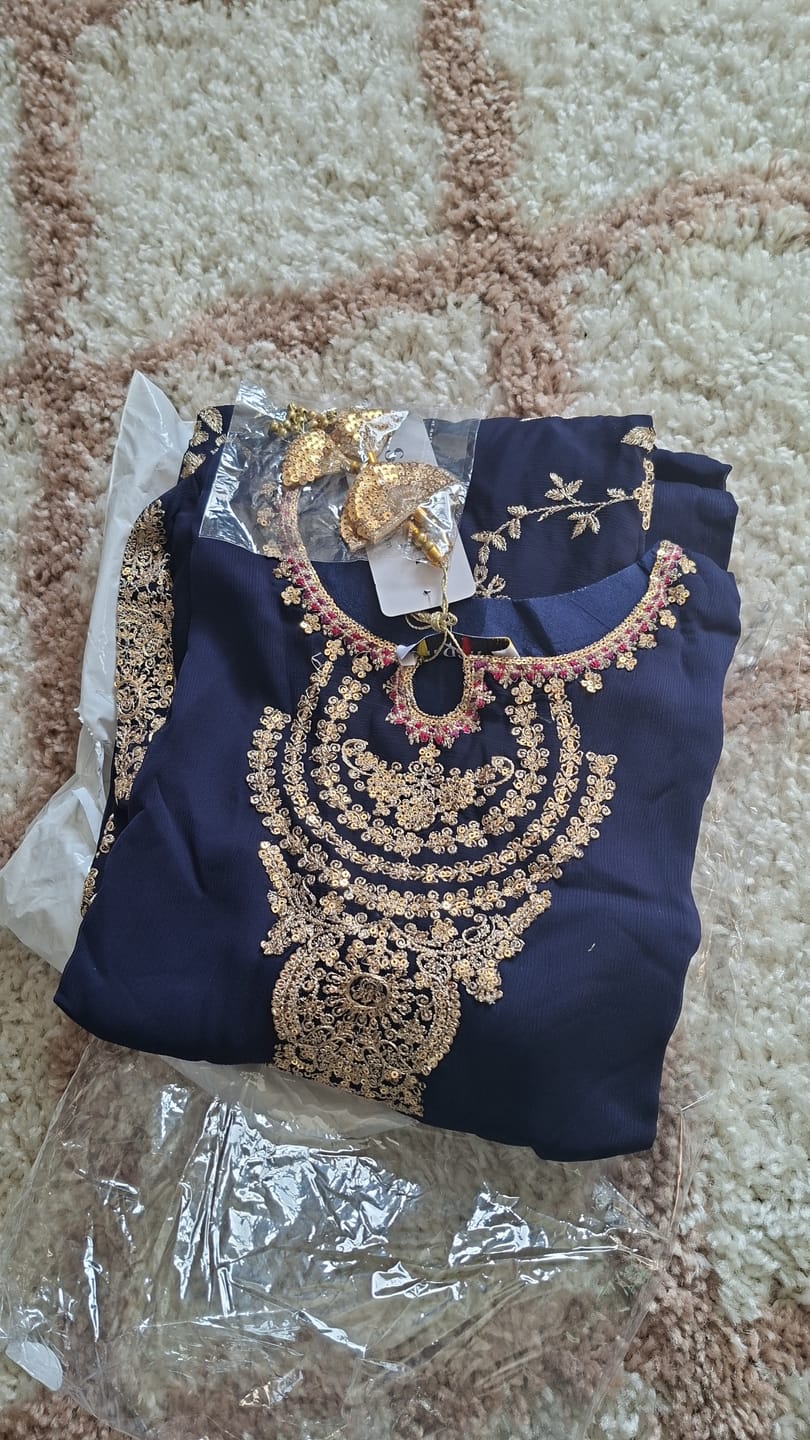 Customer photo review of Eid Outfits - Chiffon Outfit with Chiffon Dupatta and Plazzo  - Ready to Wear SD251