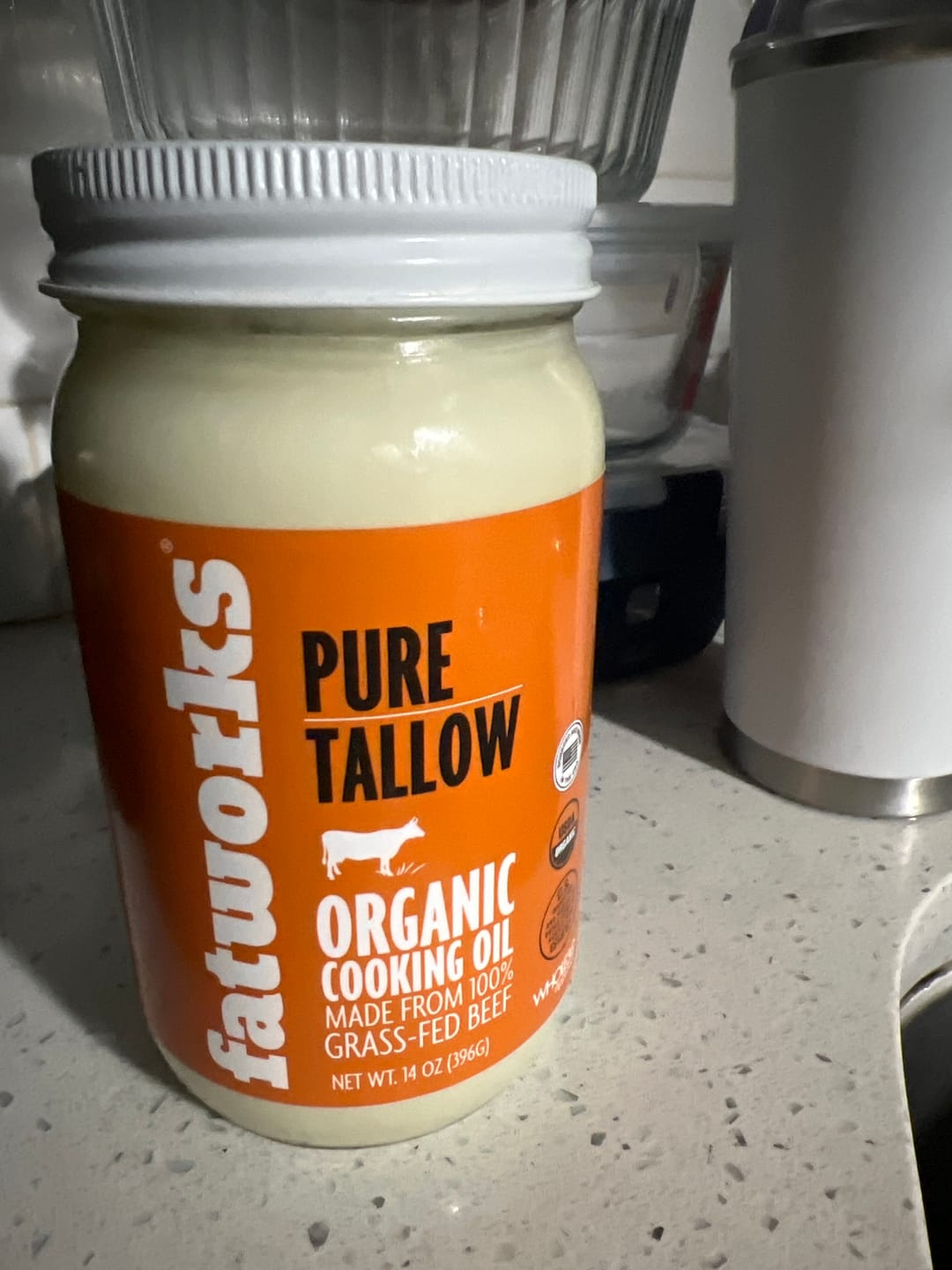 Customer photo review of Organic Grass Fed Beef Tallow (14 oz)