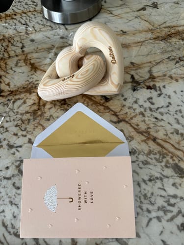 Customer photo review of Romantic Couple - Personalized Infinity Heart Sculpture